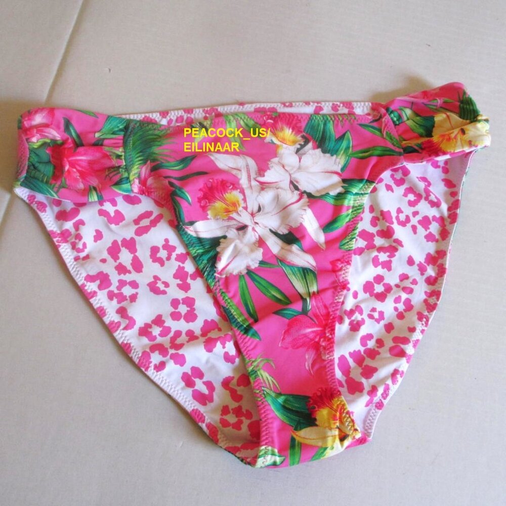 Tommy Bahama Orchid Garden Swim Hipster Bikini Bottom Size XL Pink Floral $79 - Picture 2 of 5